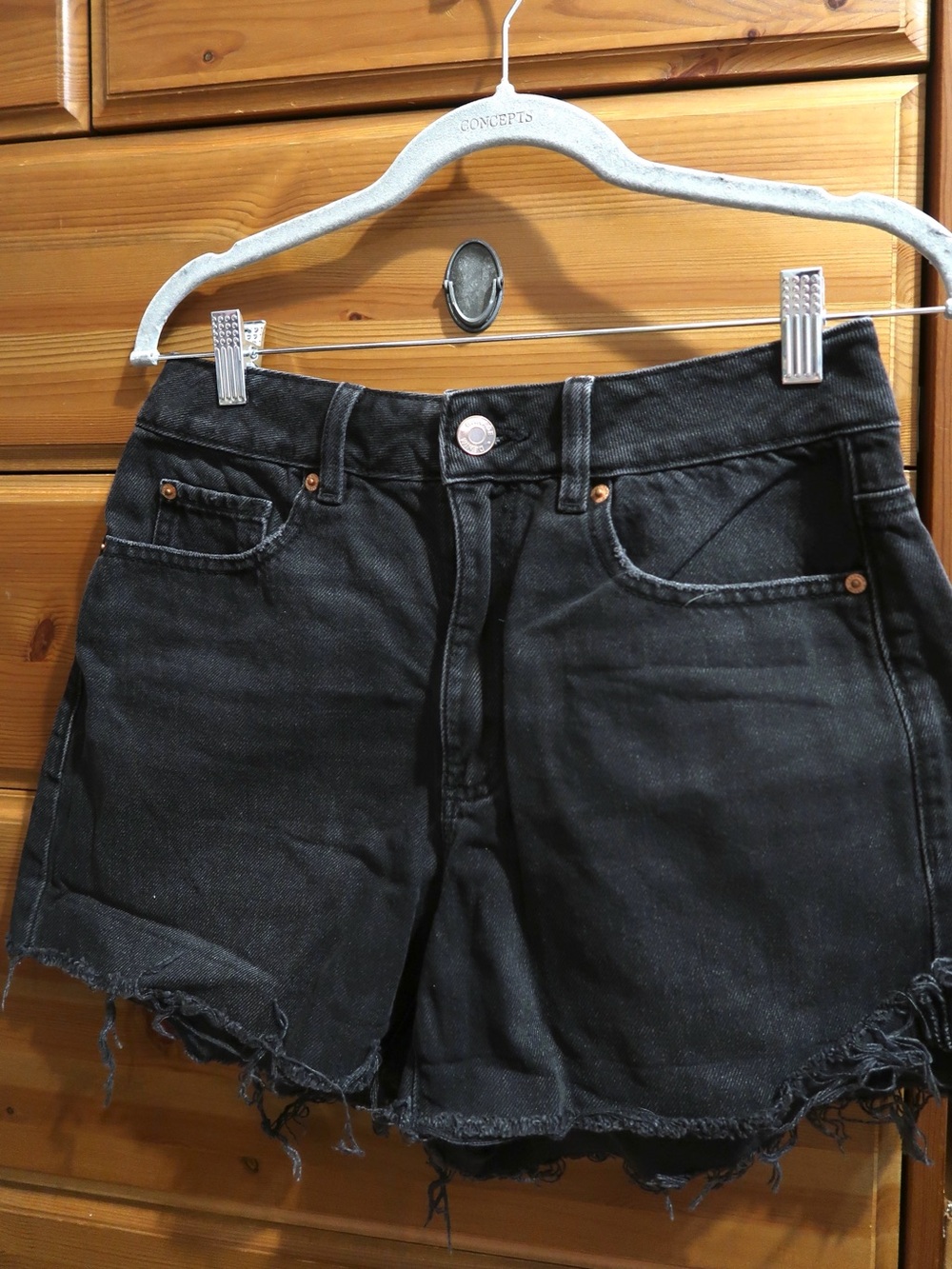Garage Black Denim Shorts